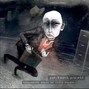 Patchwork Projekt - Monochrome heads on vivid hearts (2012)