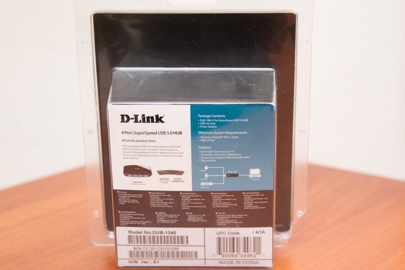 Качественный USB 3.0 Хаб - D-Link DUB-1340