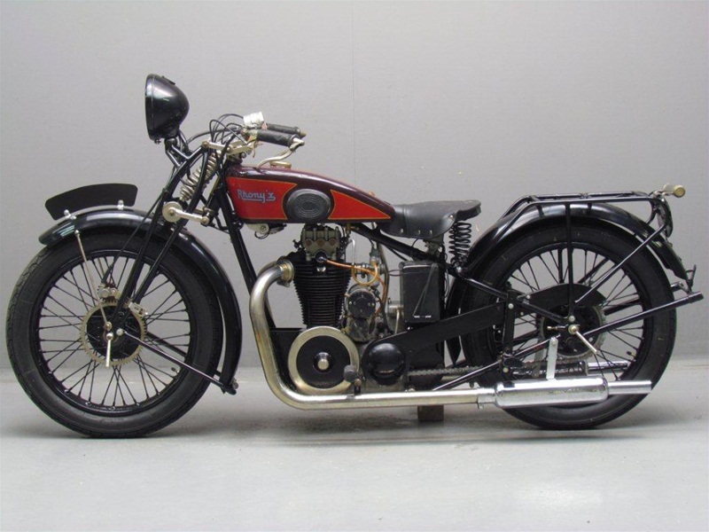 Ретро мотоцикл Rhony&#39;X GX500 1928