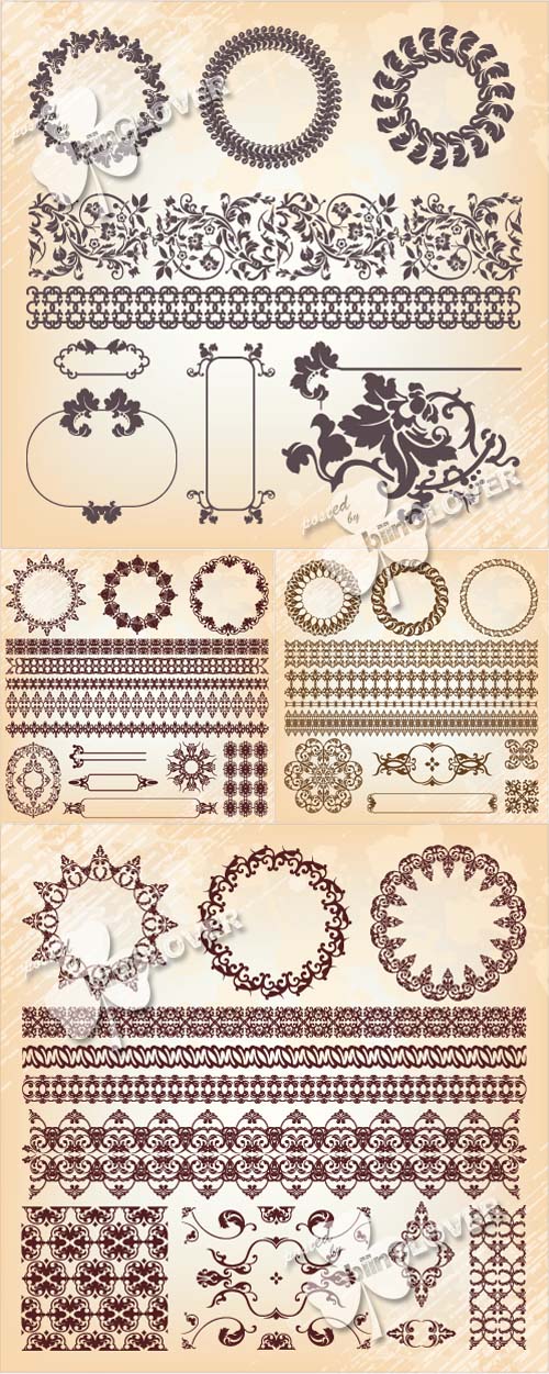 Vintage calligraphic elements of design 0346
