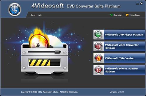 4Videosoft DVD Converter Suite Platinum 5.0.36.9310