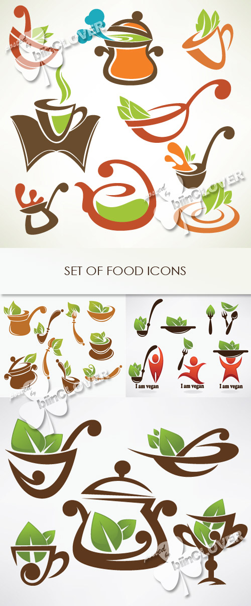 Set of food icons 0351