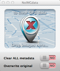 NoIMGdata Mac - удаление EXIF и GPS информации из фотографий