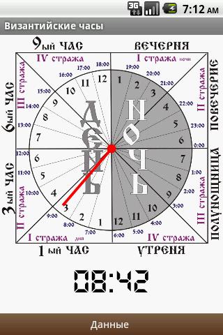 [Разное] Византийские часы v.1.0.3 [Android 2.0+, RUS]