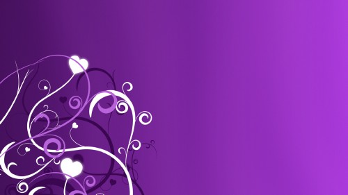 Video Footage - Loopable Heart Vines Background V4 Purple