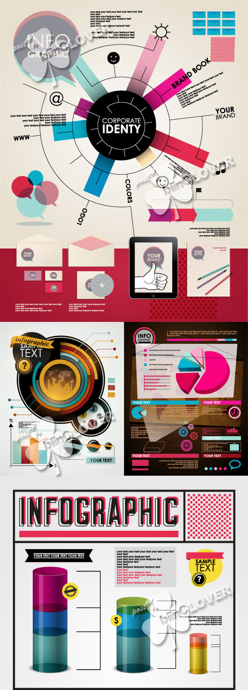 Infographic template illustration 0381
