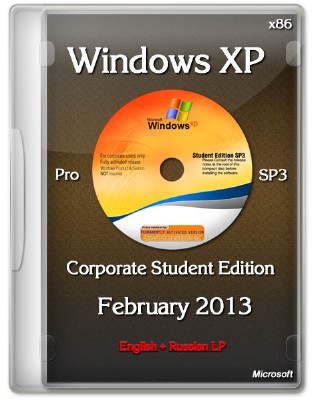 Windows XP Pro SP3 Corporate Student Edition February (2013/ENG/RUS)