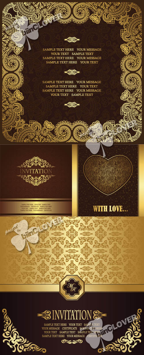 Golden greeting cards 0381