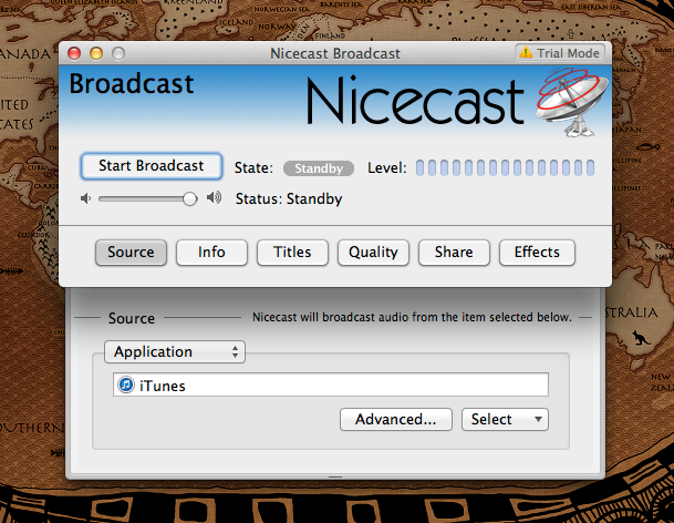 Nicecast - создаем собственную интернет-радиостанцию на Mac!