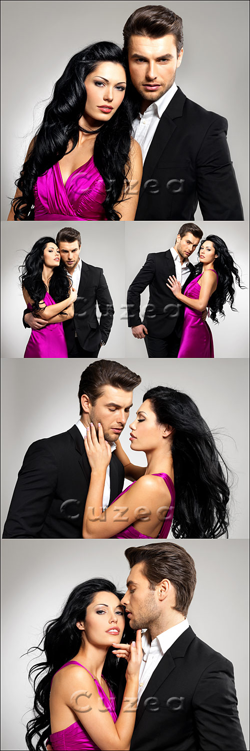    / Portrait of young beautiful couple in love - Stock photo