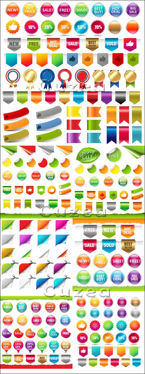    / Sale Shopping Badge And Labels - vector stock