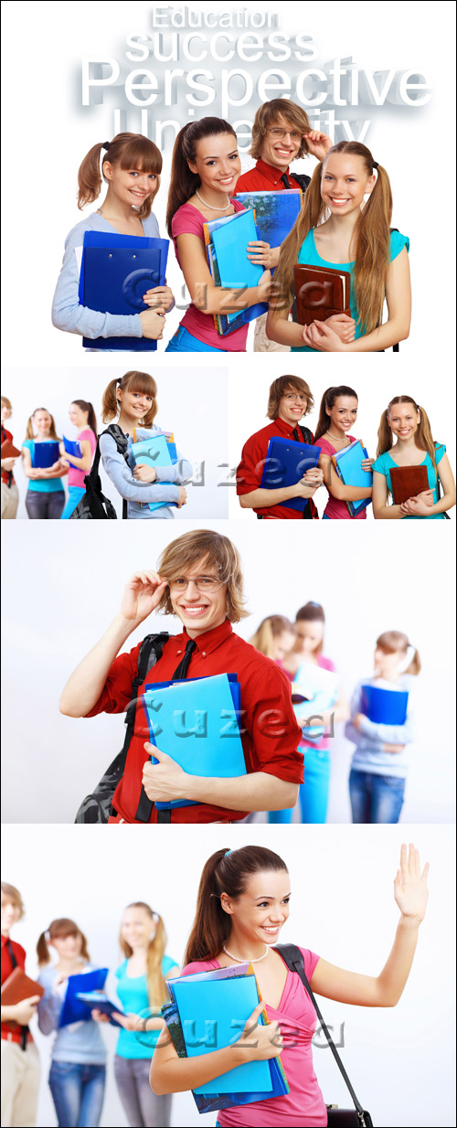   / Students with book - Stock photo
