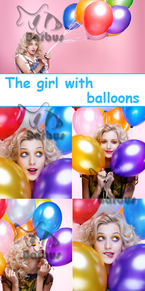 The girl with balloons /    