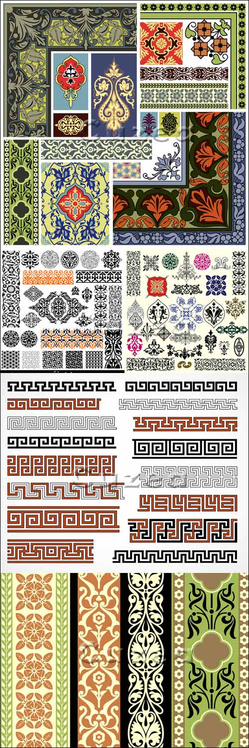        / Arabian and persian design elements in vector