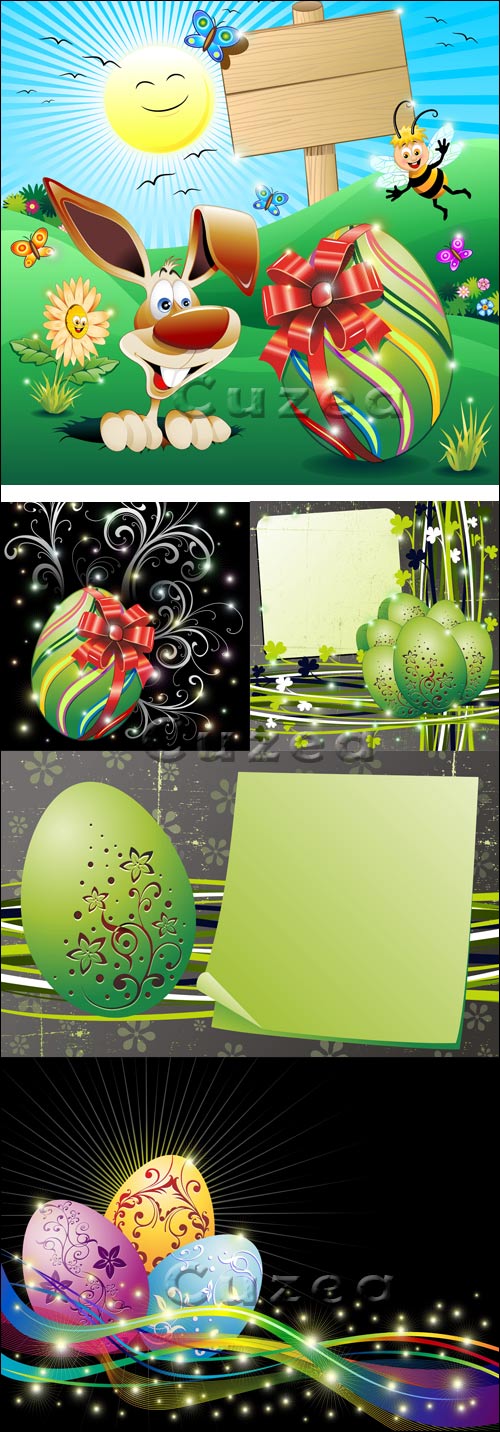   / Easter backgrounds in vector