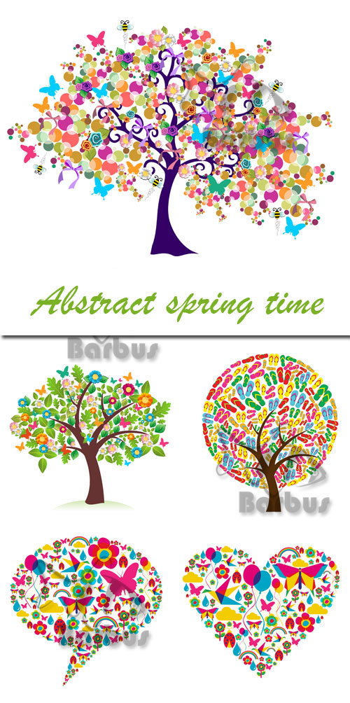 Abstract spring time /   - vector stock