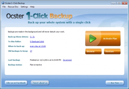 Ocster Backup Pro 7.16