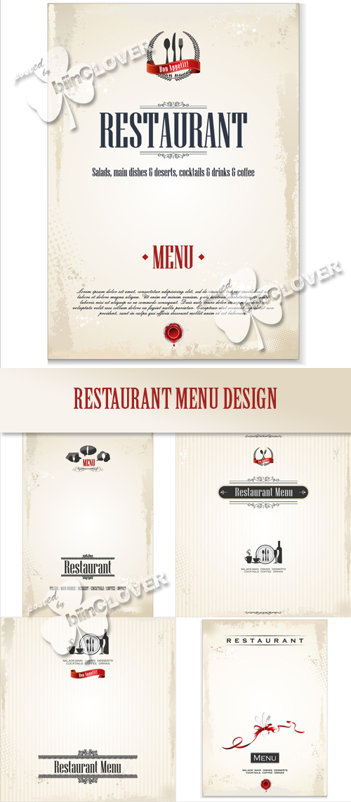Restaurant menu design 0401